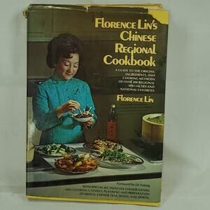 Florence Lin’s Chinese Regional Cookbook Signed 1975 Hardcover 1st Edition